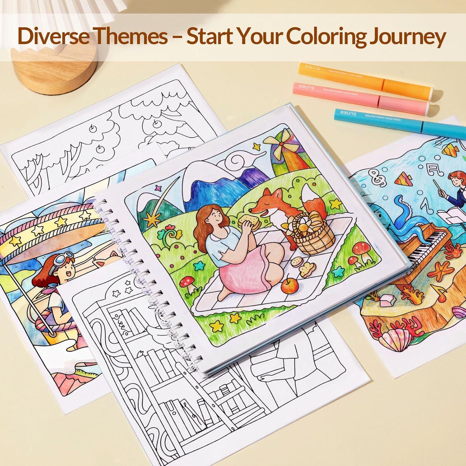 image:imageAdult Coloring Book for Mindfulness amp Anxiety Relief Coloring Books for Adults Relaxation with Motivational Quotes Stress Relieving Nature DesignsWhimsy Friends
