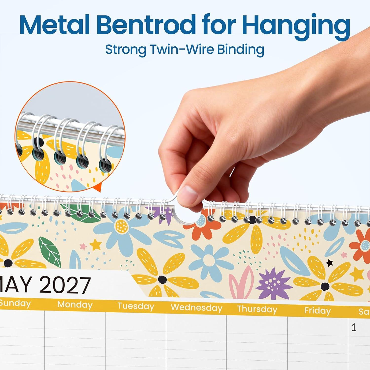 image:imageSUNEE 2026 Wall Calendar Extra Large 17x27 21 Month Calendar Ends June 2027 Vertical Large Monthly Calendar 20262027 for Wall Seasons ColorSeasonal