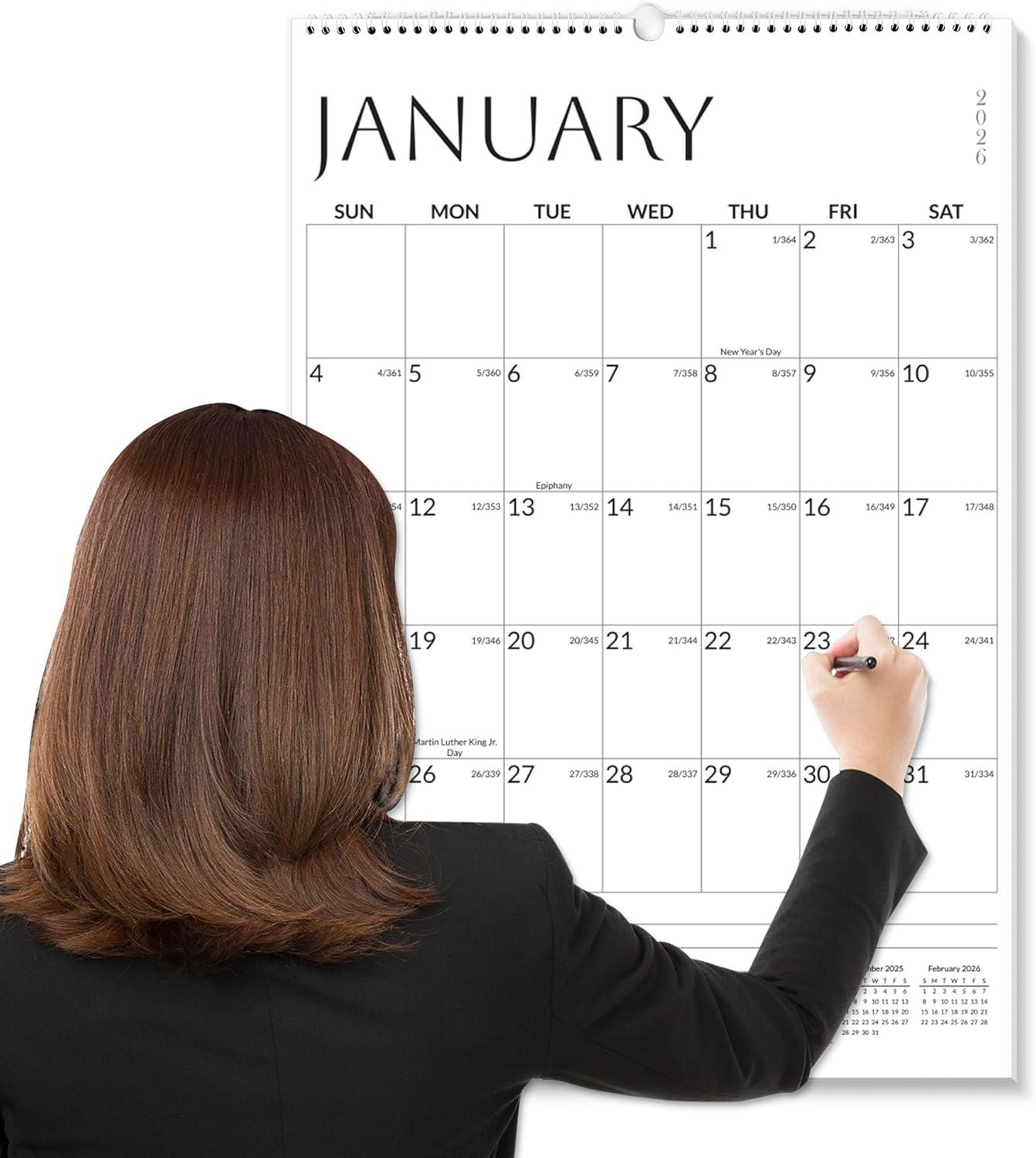 image:imageSUNEE 2026 Wall Calendar Extra Large 17x27 21 Month Calendar Ends June 2027 Vertical Large Monthly Calendar 20262027 for Wall Seasons ColorWhite