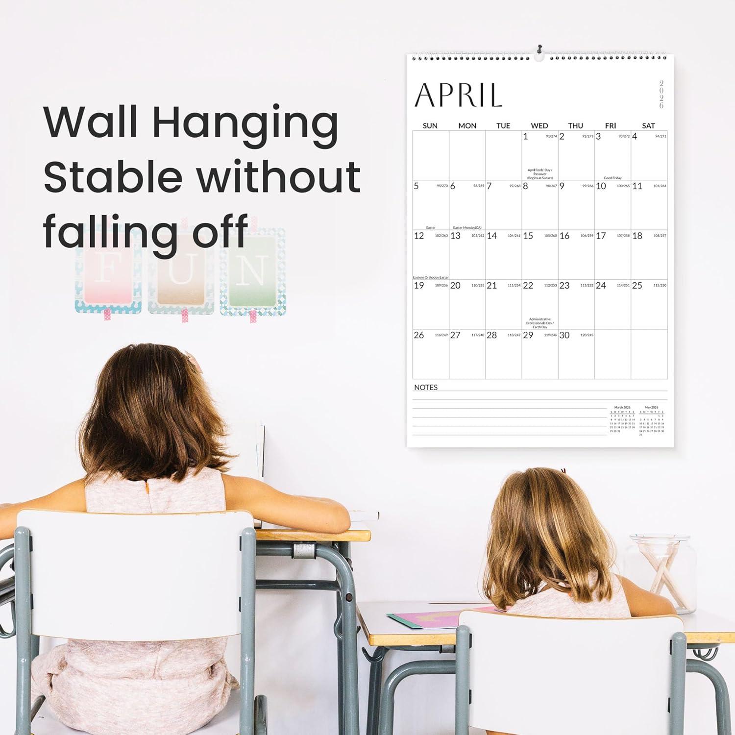image:imageSUNEE 2026 Wall Calendar Extra Large 17x27 21 Month Calendar Ends June 2027 Vertical Large Monthly Calendar 20262027 for Wall Seasons ColorWhite