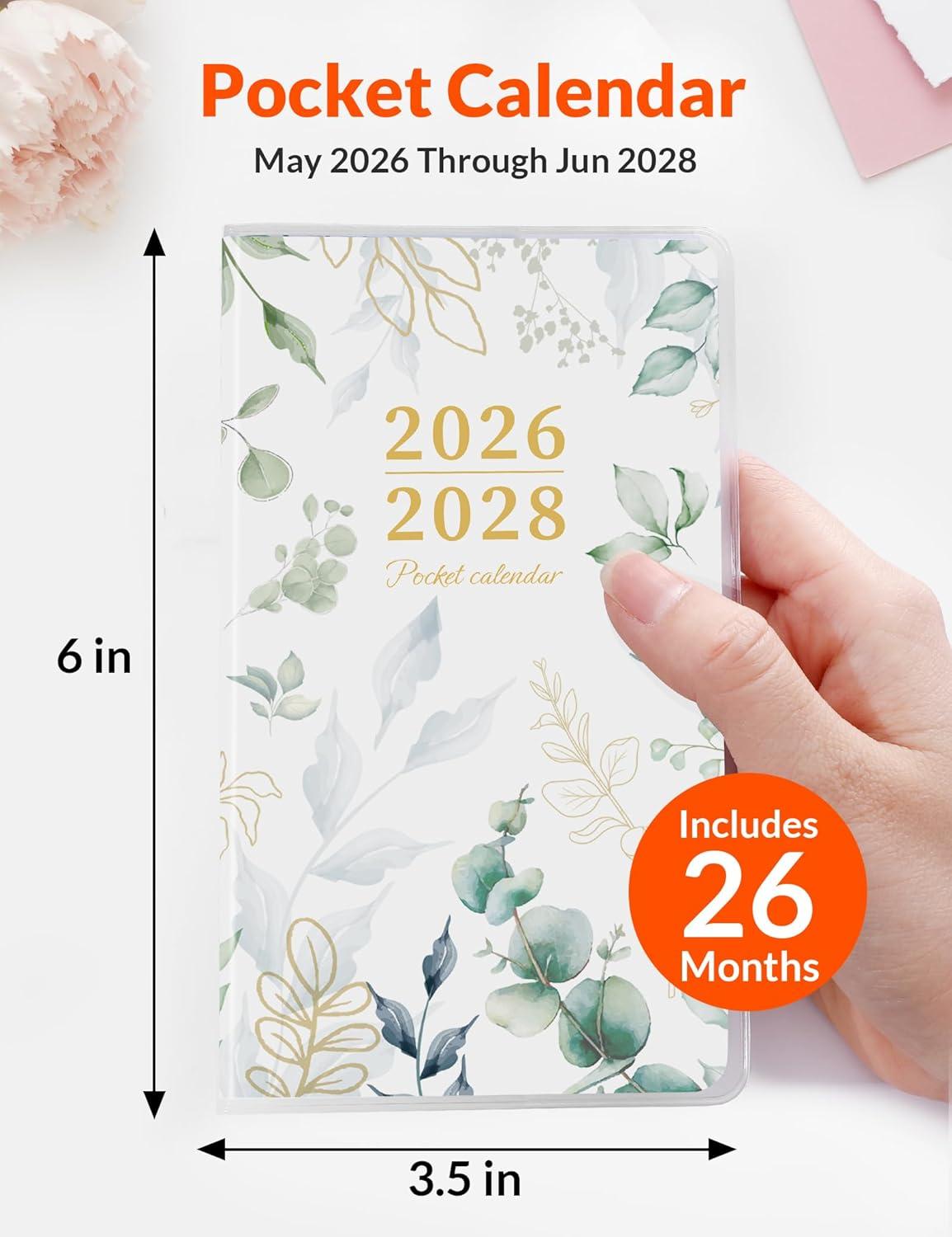 image:imageSUNEE 20262027 Monthly Planner 7 x 10 Large Calendar Book Big Size Desk Organizer for Business School Notes 100 GSM Paper Colorful FloralGreenery