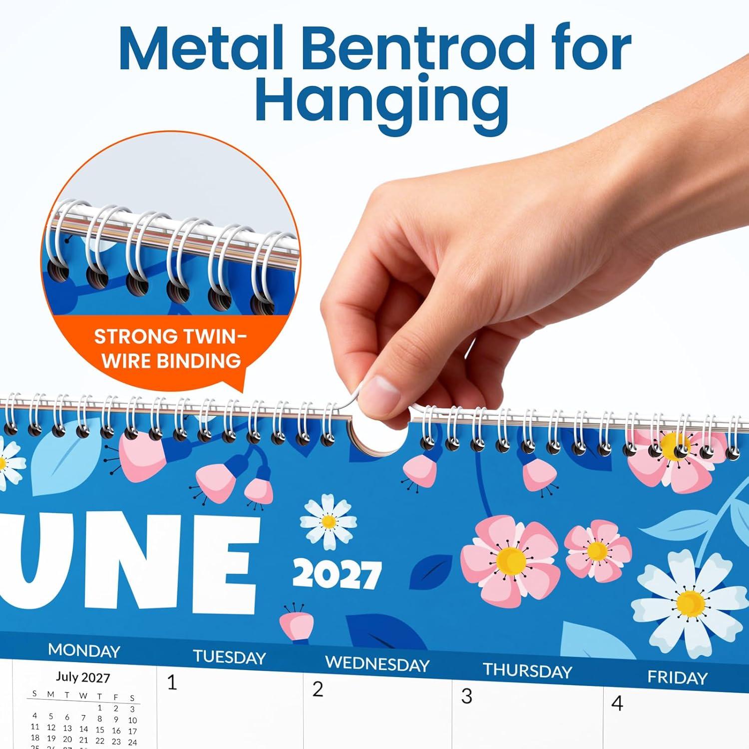 image:imageSUNEE Calendar 2026 18 Months Wall Calendar Oct 2025 Mar 2027 12x17 Big Hanging Calendar 2026 with Note Past Month and Next Month for Organizing amp Planning CuteSeasons