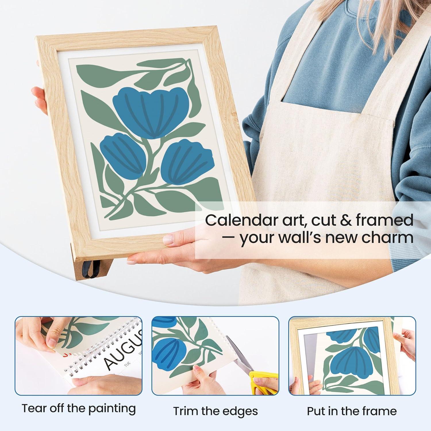 image:imageSUNEE Calendar 2026 18 Months Wall Calendar Oct 2025 Mar 2027 12x17 Big Hanging Calendar 2026 with Note Past Month and Next Month for Organizing amp Planning CuteFloralcolor