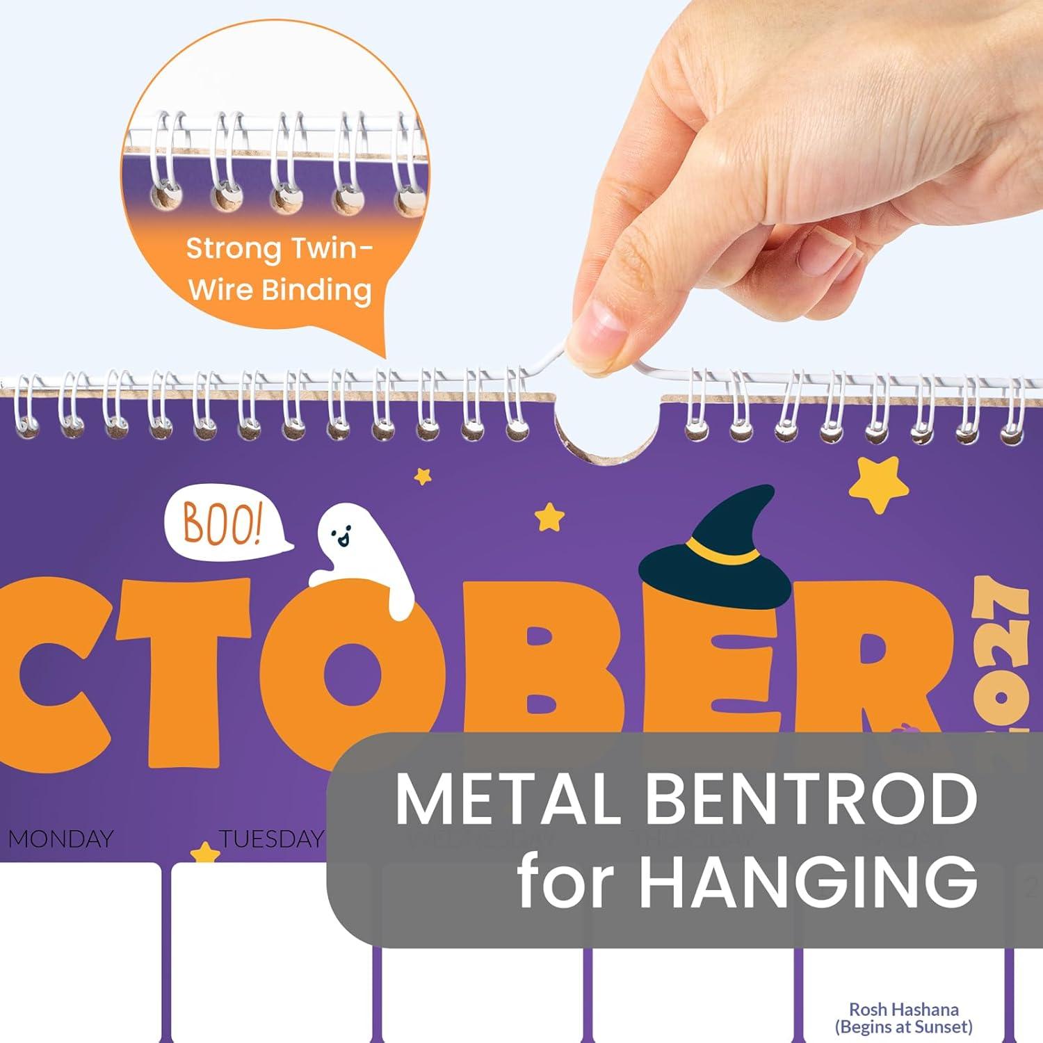 image:imageSUNEE Calendar 2026 18 Months Wall Calendar Oct 2025 Mar 2027 12x17 Big Hanging Calendar 2026 with Note Past Month and Next Month for Organizing amp Planning CuteCute