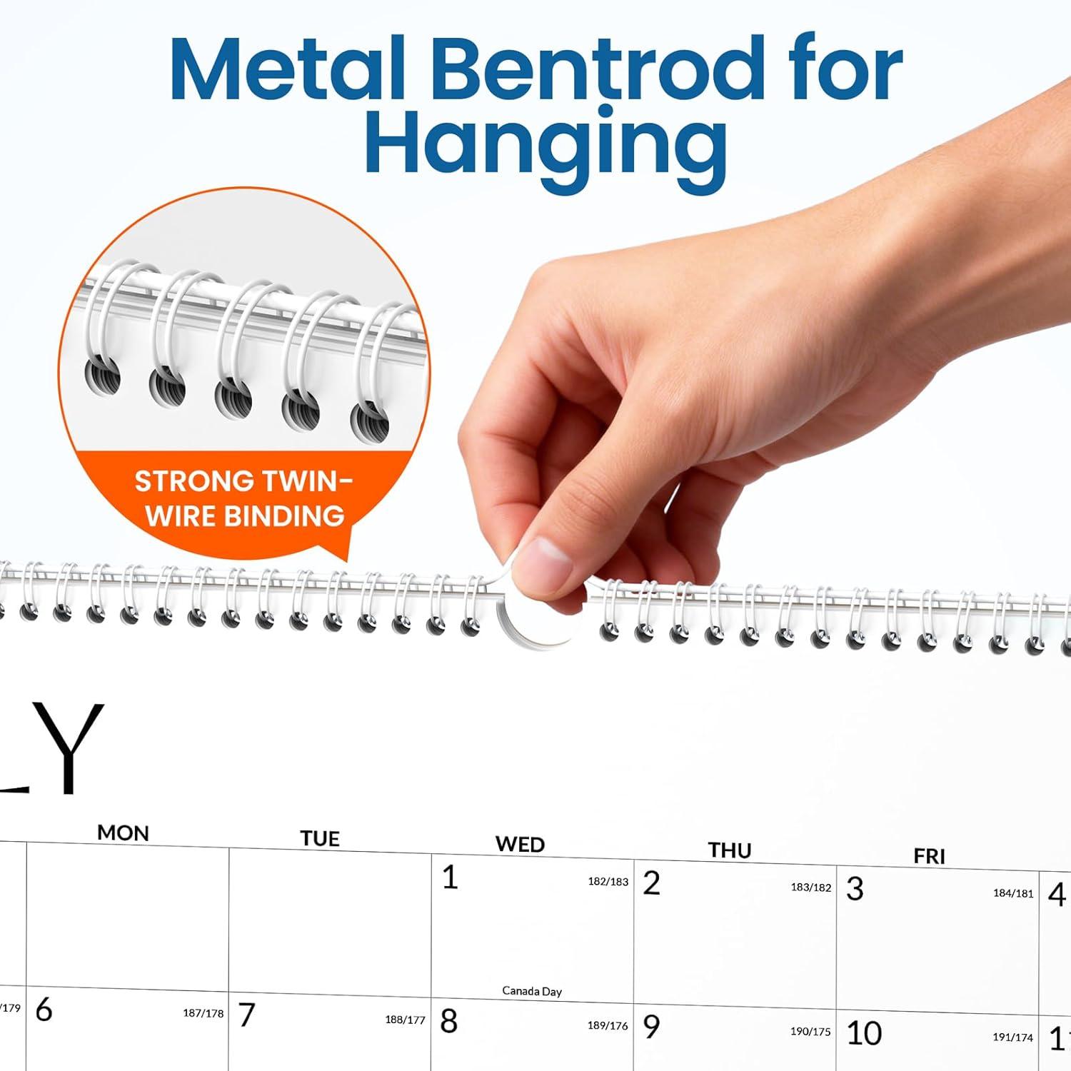 image:imageSUNEE Calendar 2026 18 Months Wall Calendar Oct 2025 Mar 2027 12x17 Big Hanging Calendar 2026 with Note Past Month and Next Month for Organizing amp Planning CuteWhite