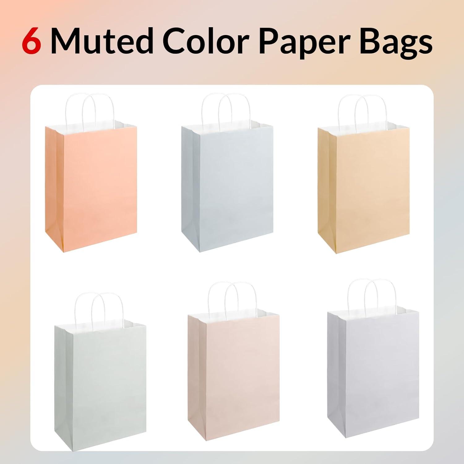 image:imageSUNEE Christmas Gift Bags 24 Pack Christmas Bags for Gifts with Handles 6 Assorted White Paper Gift Bags Bulk with Xmas Tree Santa Claus Snowflake Designs728 315 87 InchesMorandi