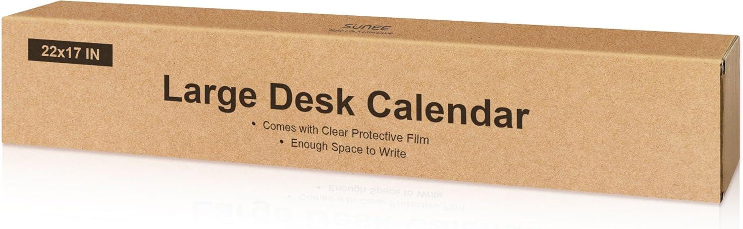 image:imageSUNEE Desk Calendar 2026 Large 22x17 from April 2026 to December 2027 Extra Large Desktop Monthly Calendar Pad 21 Months For Teacher or Office Desk Top SeasonalSeasonal