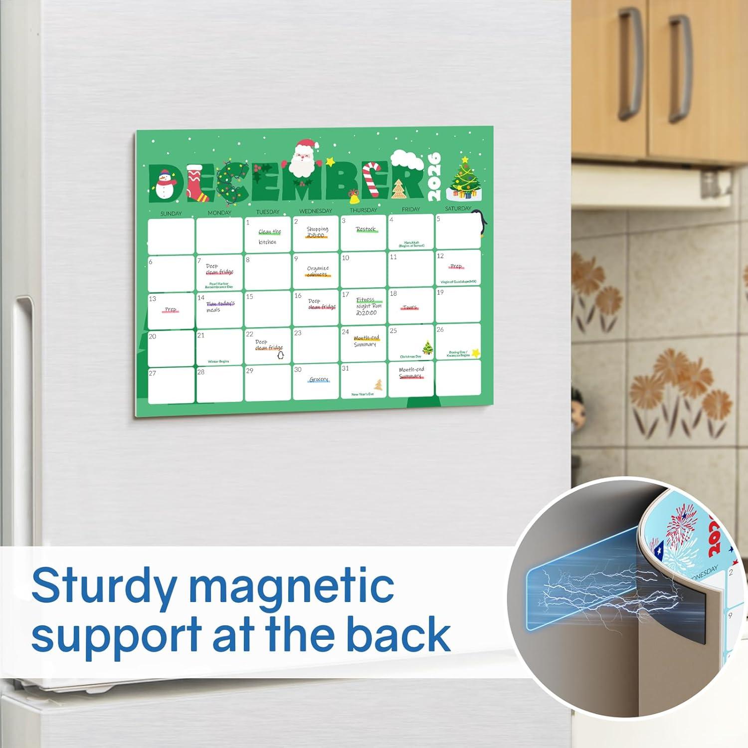 image:imageSUNEE Magnetic Calendar for Refrigerator 20262027 from October 2025 to June 2027 Fridge Calendar Magnet 21 Months for Family 85x11 Monthly Wall Calendar SeasonalCute