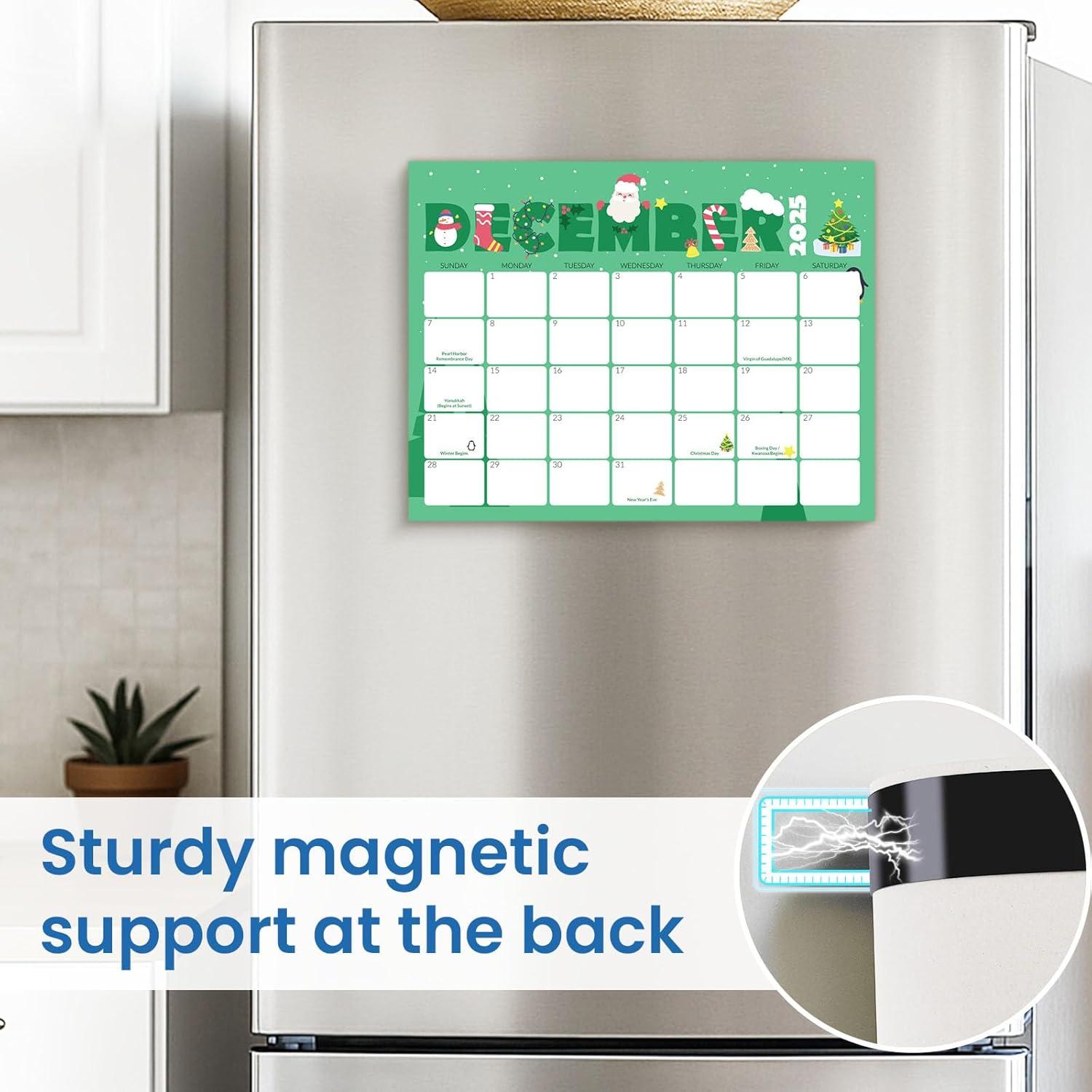 image:imageSUNEE Magnetic Calendar for Refrigerator 20262027 from October 2025 to June 2027 Fridge Calendar Magnet 21 Months for Family 85x11 Monthly Wall Calendar SeasonalCute