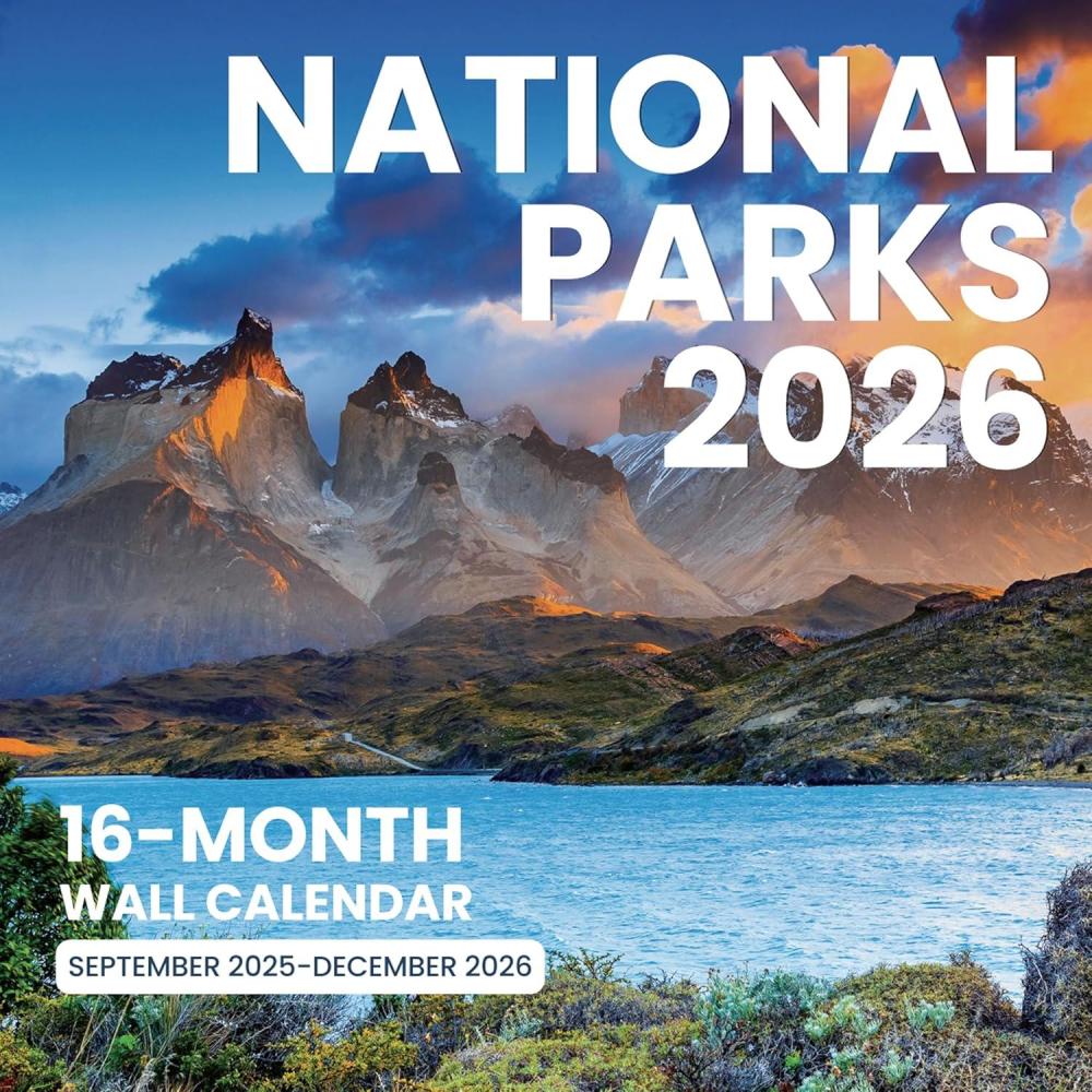 image:imageSUNEE 2026 Calendar for Wall 2026 Large Wall calendar 12x12 Inches with 16 Months from September 2025 to December 2026 Thick Glossy Paper 12 x 24 Open PathwayNational Park