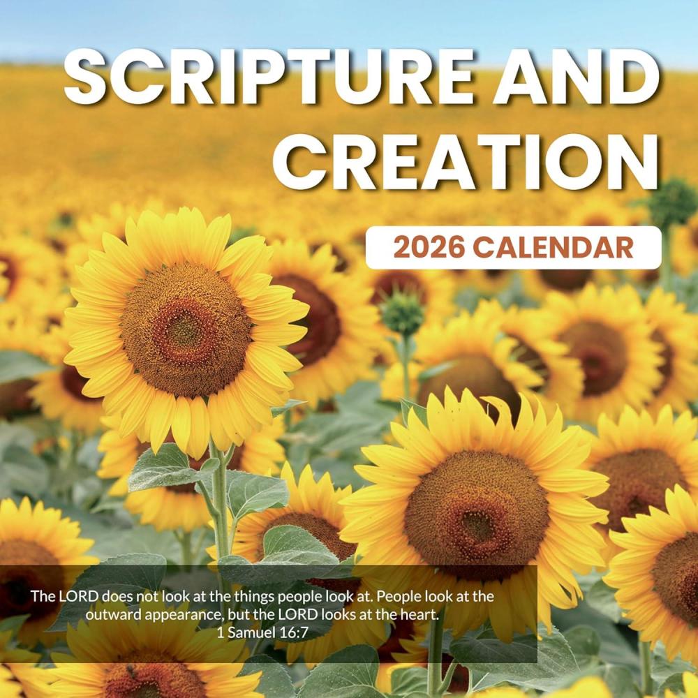 image:imageSUNEE 2026 Calendar for Wall 2026 Large Wall calendar 12x12 Inches with 16 Months from September 2025 to December 2026 Thick Glossy Paper 12 x 24 Open PathwayBible