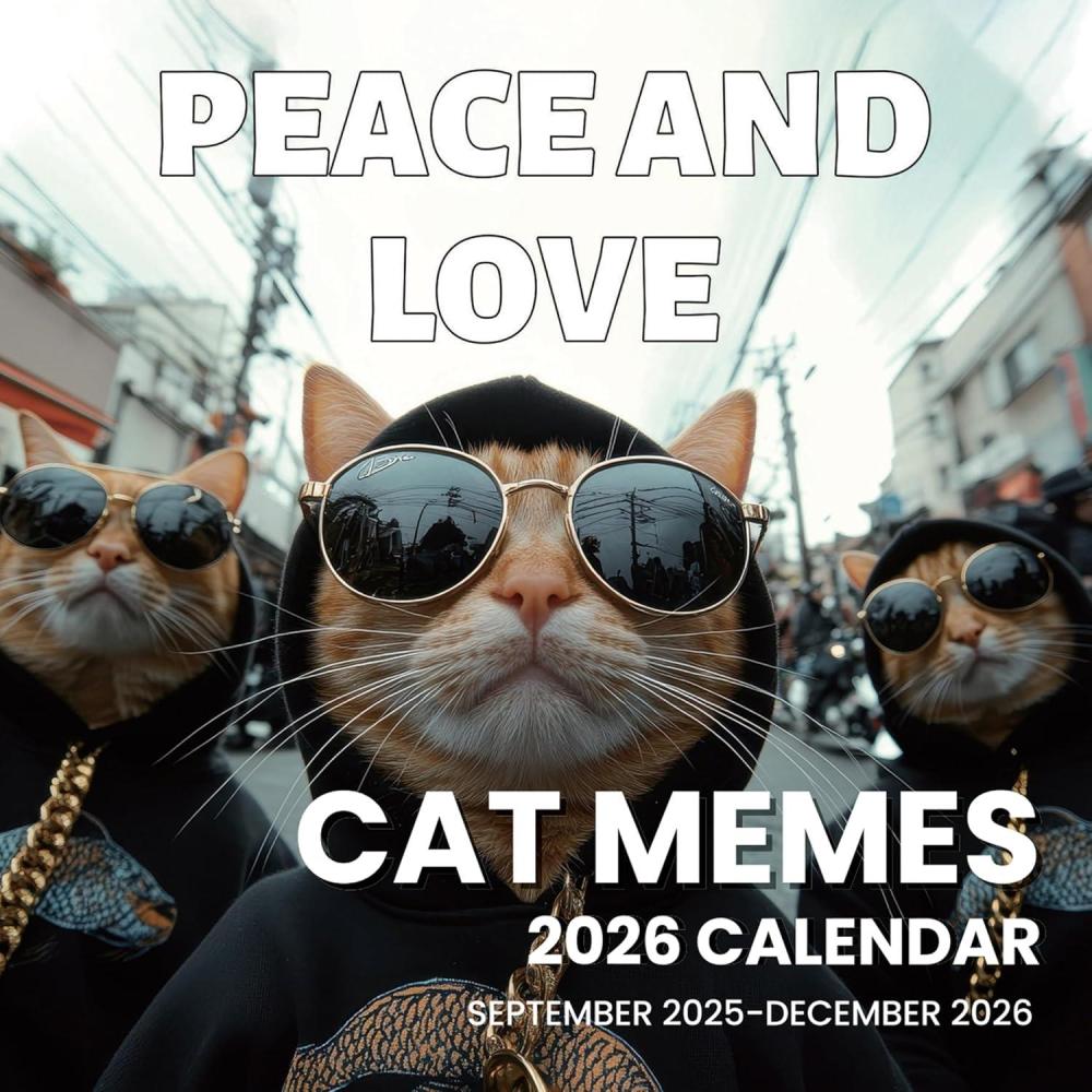 image:imageSUNEE 2026 Calendar for Wall 2026 Large Wall calendar 12x12 Inches with 16 Months from September 2025 to December 2026 Thick Glossy Paper 12 x 24 Open PathwayCat Emoji