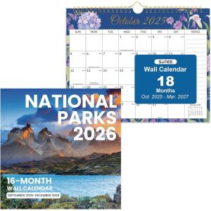 image:image2026 Wall Calendar 12x12 National Parks amp 145x115 Floral