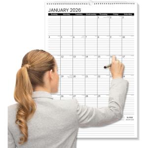 image:imageSUNEE 2026 Wall Calendar Extra Large 17x27 21 Month Calendar Ends June 2027 Vertical Large Monthly Calendar 20262027 for Wall Seasons ColorBlack