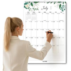image:imageSUNEE 2026 Wall Calendar Extra Large 17x27 21 Month Calendar Ends June 2027 Vertical Large Monthly Calendar 20262027 for Wall Seasons ColorGreenery