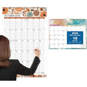 image:imageSUNEE 2026 Wall Calendar Extra Large 17x27 21 Month amp 18 Months Calendar 11x85 Watercolor
