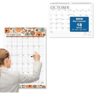 image:imageSUNEE 2026 Wall Calendar Large 2275x155 Seasons Color amp 18 Months Oct 2025  Mar 2027 145x115 White