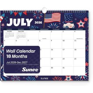 image:imageSUNEE Calendar 2026 18 Months Wall Calendar Oct 2025  Mar 2027 12x17 Big Hanging Calendar 2026 with Note Past Month and Next Month for Organizing amp Planning CuteSeasons