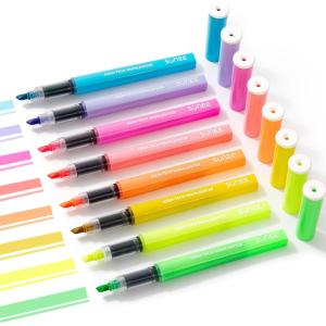 image:imageSUNEE Highlighters Assorted Colors 8 Colors Highlighters with Chisel Tips Liquid Ink Bible Highlighter for Students Notes Planners Office Supplies Aesthetic Stationery