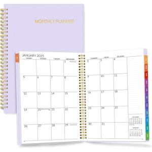 image:imageSUNEE Monthly Planner 20262027  18 Months Calendar Planner from Jul 2026 to Dec 2027 7x10 Yearly Planner with Tabs Spiral Binding Organizer for School Office Home PinkPurple