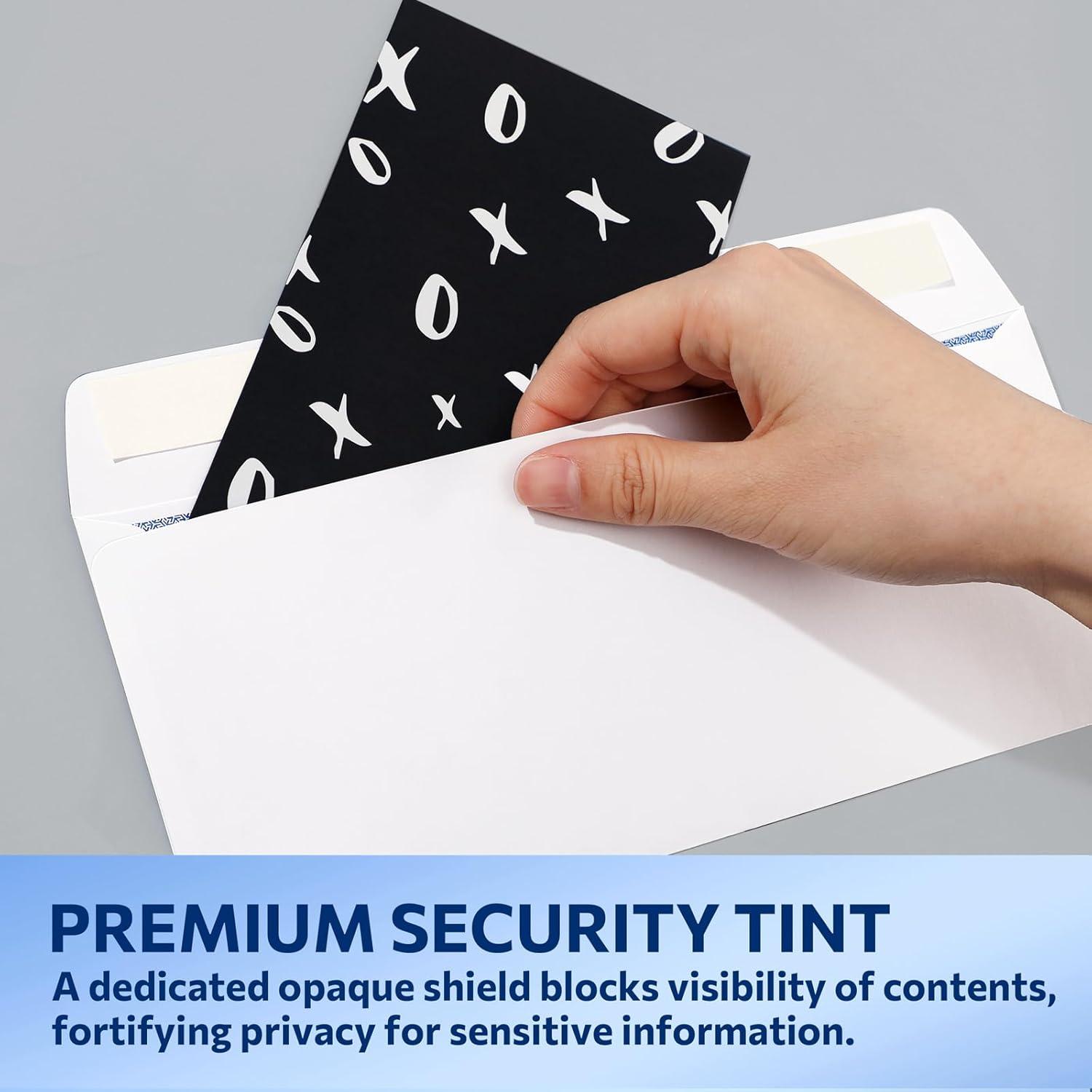 image:imageSUNEE Envelopes Self Seal 10 Double Window Envelopes 500 Pack Security Tint Self Seal Closure Fits Standard Business Checks 418 x 912 Letter Envelope for Invoices amp Mailings 24LBWindowless
