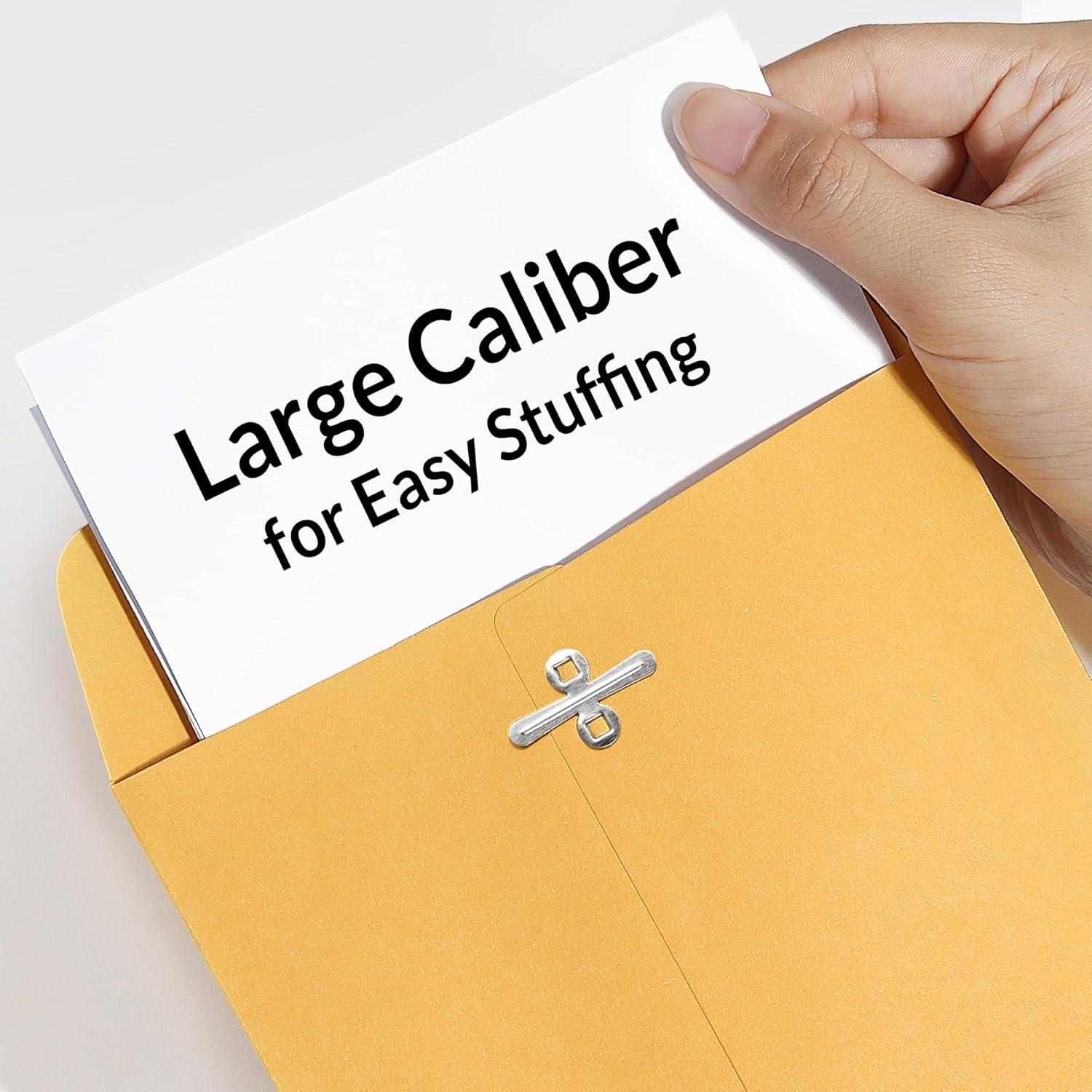 image:imageSUNEE Envelops 9x12 Brown Kraft Envelopes with Clasp Closure 28lb Paper Mailing Envelopes 100 Count Great for Filing Storing or Mailing Documents6x9