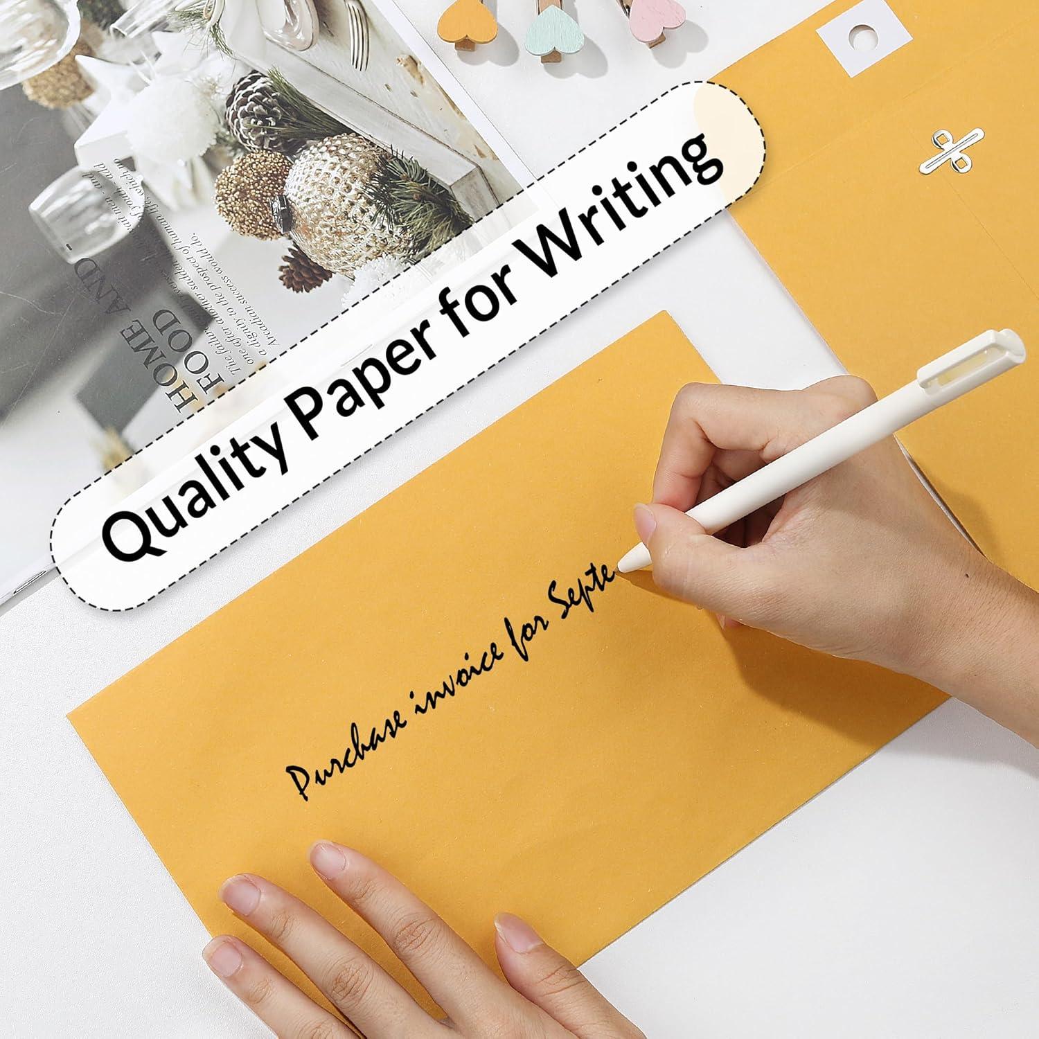 image:imageSUNEE Envelops 9x12 Brown Kraft Envelopes with Clasp Closure 28lb Paper Mailing Envelopes 100 Count Great for Filing Storing or Mailing Documents6x9