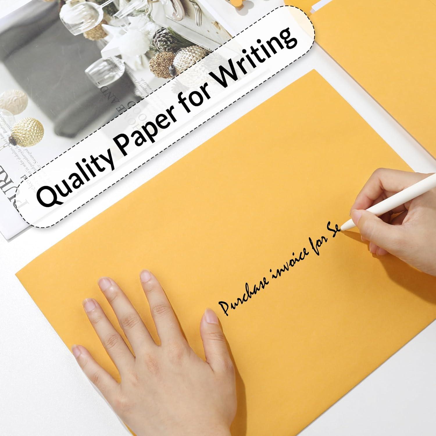 image:imageSUNEE Envelops 9x12 Brown Kraft Envelopes with Clasp Closure 28lb Paper Mailing Envelopes 100 Count Great for Filing Storing or Mailing Documents9x12