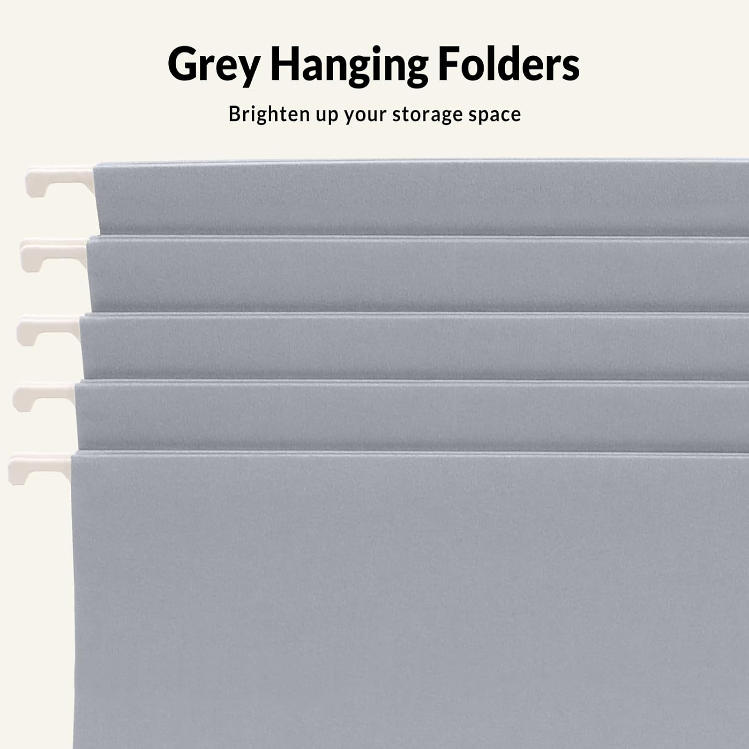 image:imageSUNEE Hanging File Folders 25 Pack Letter Size Hanging File Folders with 15Cut Tabs Ideal for Home and Office Organization and Papers ClassificationYellowGray