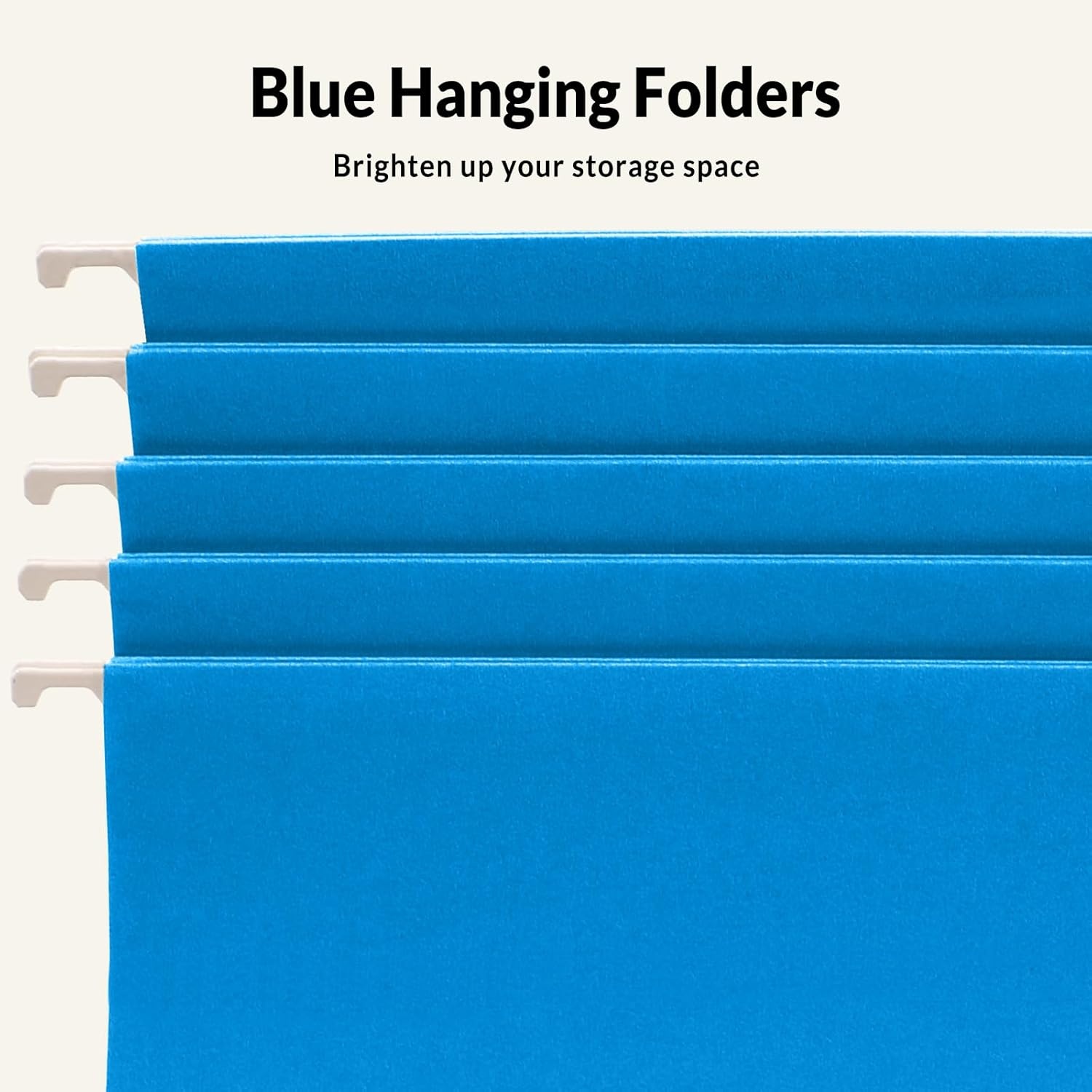 image:imageSUNEE Hanging File Folders 25 Pack Letter Size Hanging File Folders with 15Cut Tabs Ideal for Home and Office Organization and Papers ClassificationYellowBlue