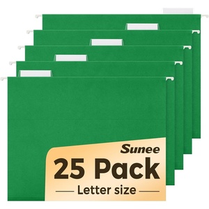 image:imageSUNEE Hanging File Folders 25 Pack Letter Size Hanging File Folders with 15Cut Tabs Ideal for Home and Office Organization and Papers ClassificationYellowGreen