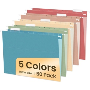 image:imageSUNEE Hanging File Folders 50 Pack Letter Size Hanging File Folders with 15cut Tabs Stay Organized for Your Home and Office Bulk File Documents and Paper10 Assorted ColorsRetro Color