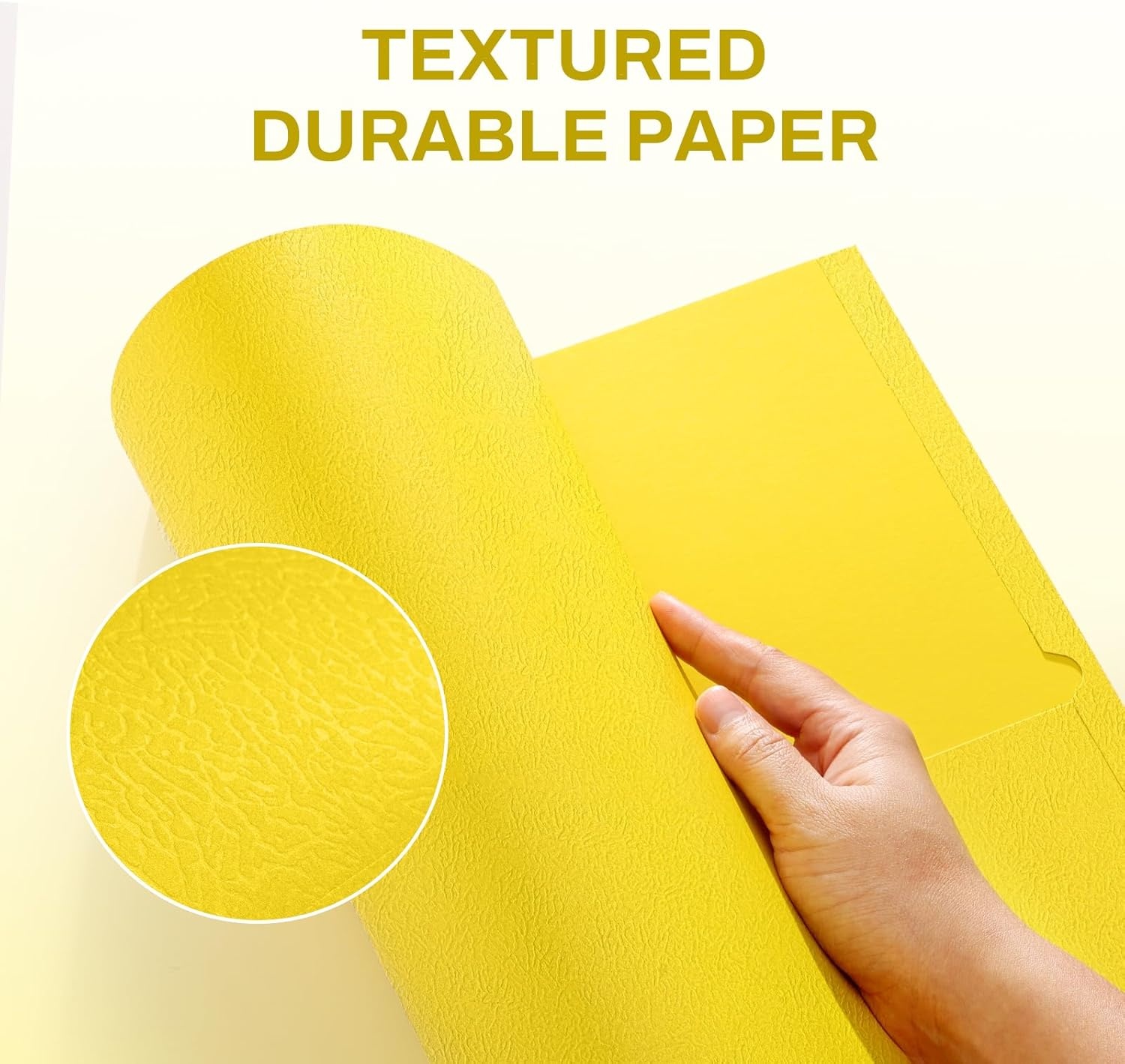image:imageSUNEE 2 Pocket Folders with Prongs 25 Pack Yellow Paper Folders with 2 Pockets and 3 Prongs Fit Letter Size Paper Folders with Prongs for School Office Home BusinessYellow