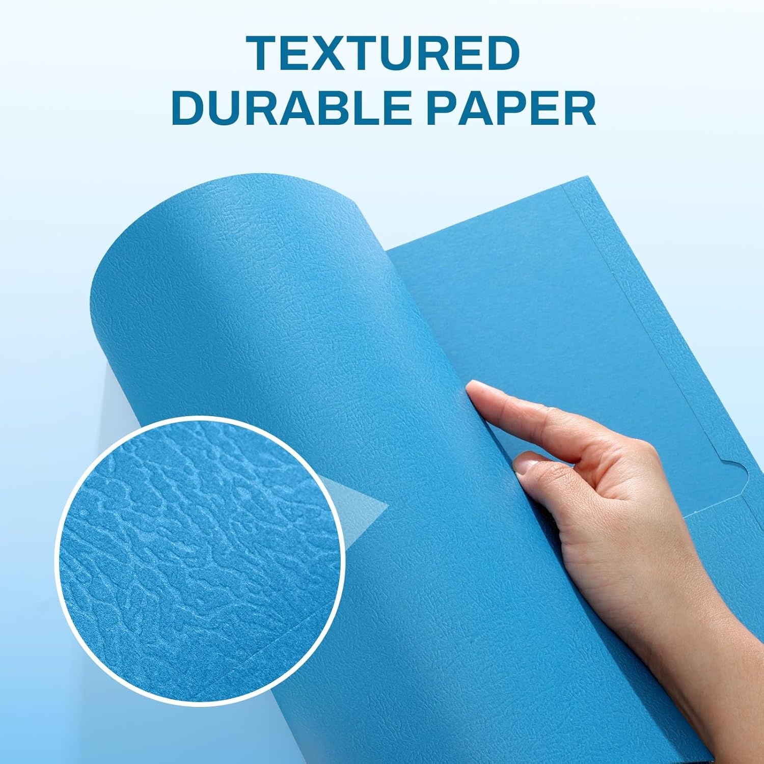 image:imageSUNEE Folders with Pockets25 Pack Blue 2 Pocket Folders Fit Letter Size Paper Paper File Folder for School Office Home BusinessBlue