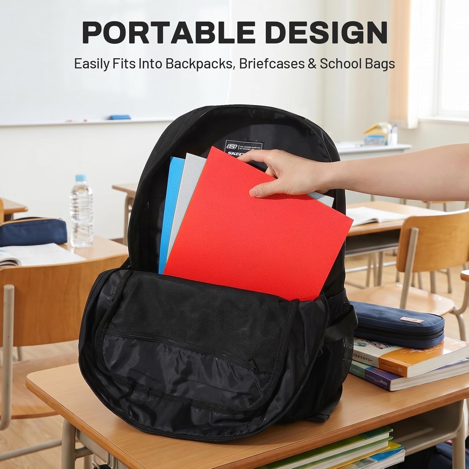 image:imageSUNEE Folders with Pockets25 Pack Blue 2 Pocket Folders Fit Letter Size Paper Paper File Folder for School Office Home BusinessGrey