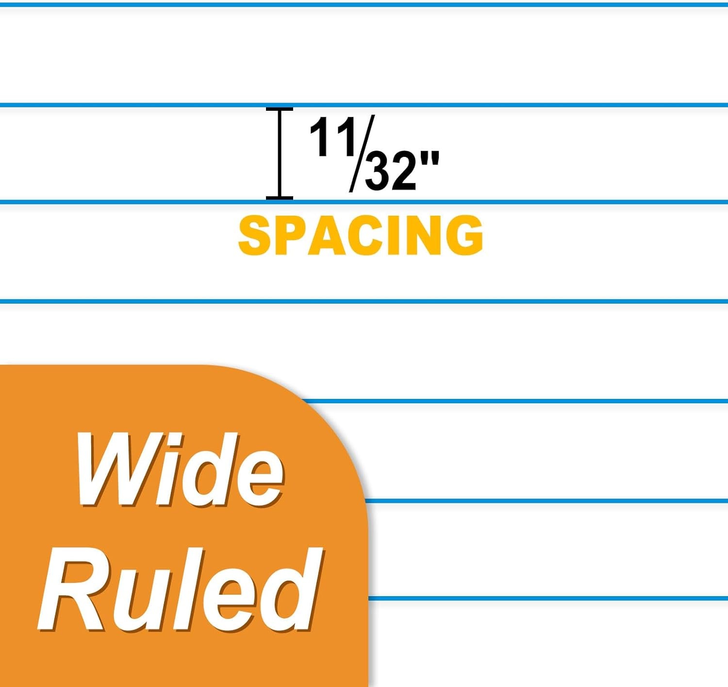 image:imageSUNEE Loose Leaf Paper 450 Sheets 3 Pack Wide Ruled Paper 8 x 1012 Inch Filler Paper 3 Hole Punch Binder Paper Loose Leaf Notebook Paper 150 SheetsPackWhite