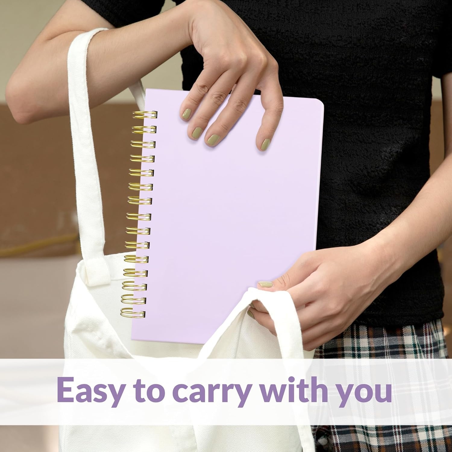image:imageSUNEE Journaling Notebooks A5 Lined Spiral Notebook for Women 146 Pages College Ruled Hardcover Notebook for Work Note Taking Journaling and Office School Supplies A5 PinkPurple