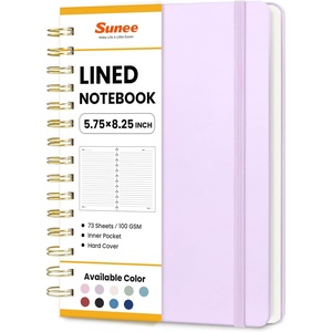 image:imageSUNEE Journaling Notebooks A5 Lined Spiral Notebook for Women 146 Pages College Ruled Hardcover Notebook for Work Note Taking Journaling and Office School Supplies A5  PinkPurple