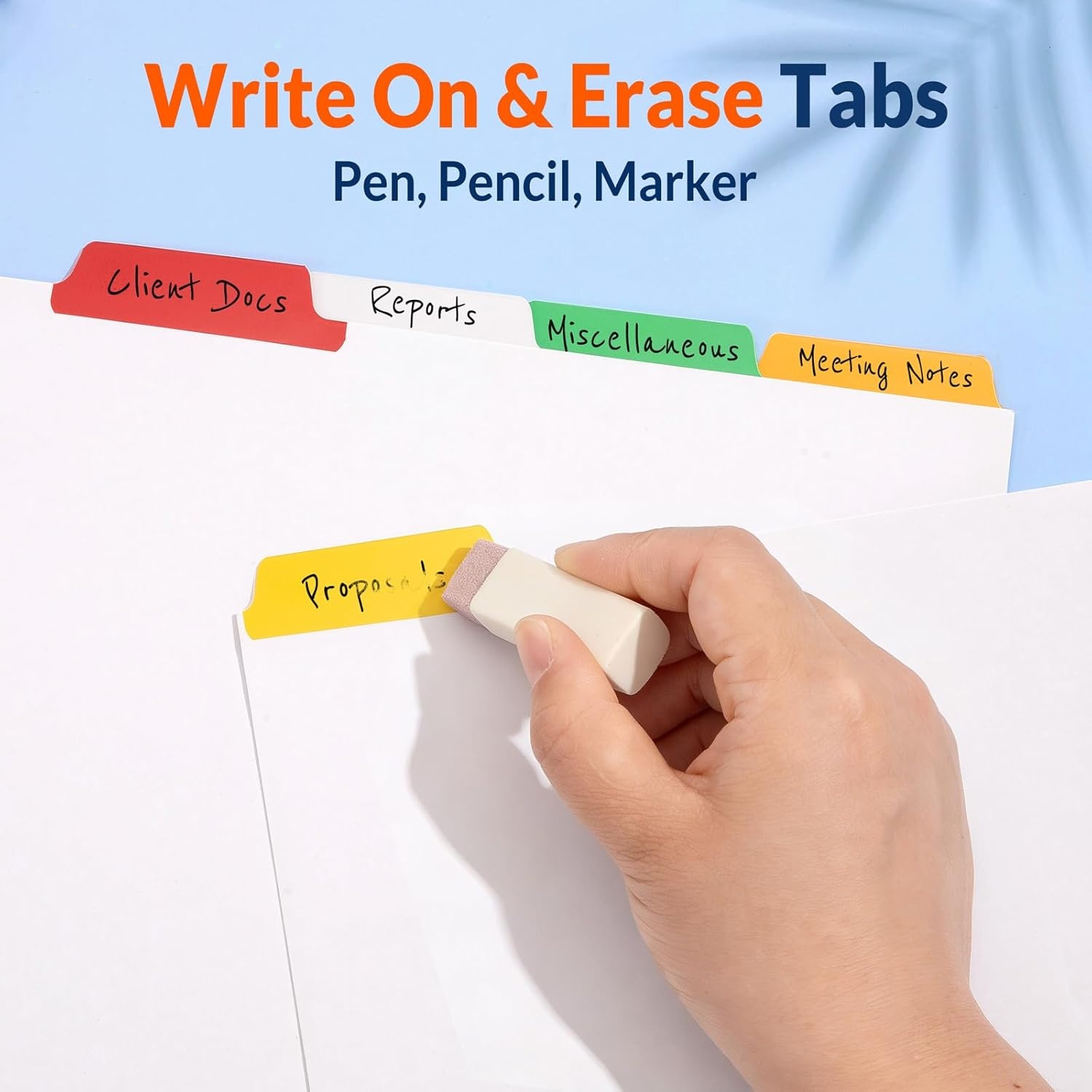 image:imageSUNEE Binder Dividers with Tabs for 3 Ring Binder 85 x 11 Paper White Binder Dividers Blank with 8 Tabs 4 Sets Page Dividers for School Office and Home 32 Dividers5 Color Tab 20 Set