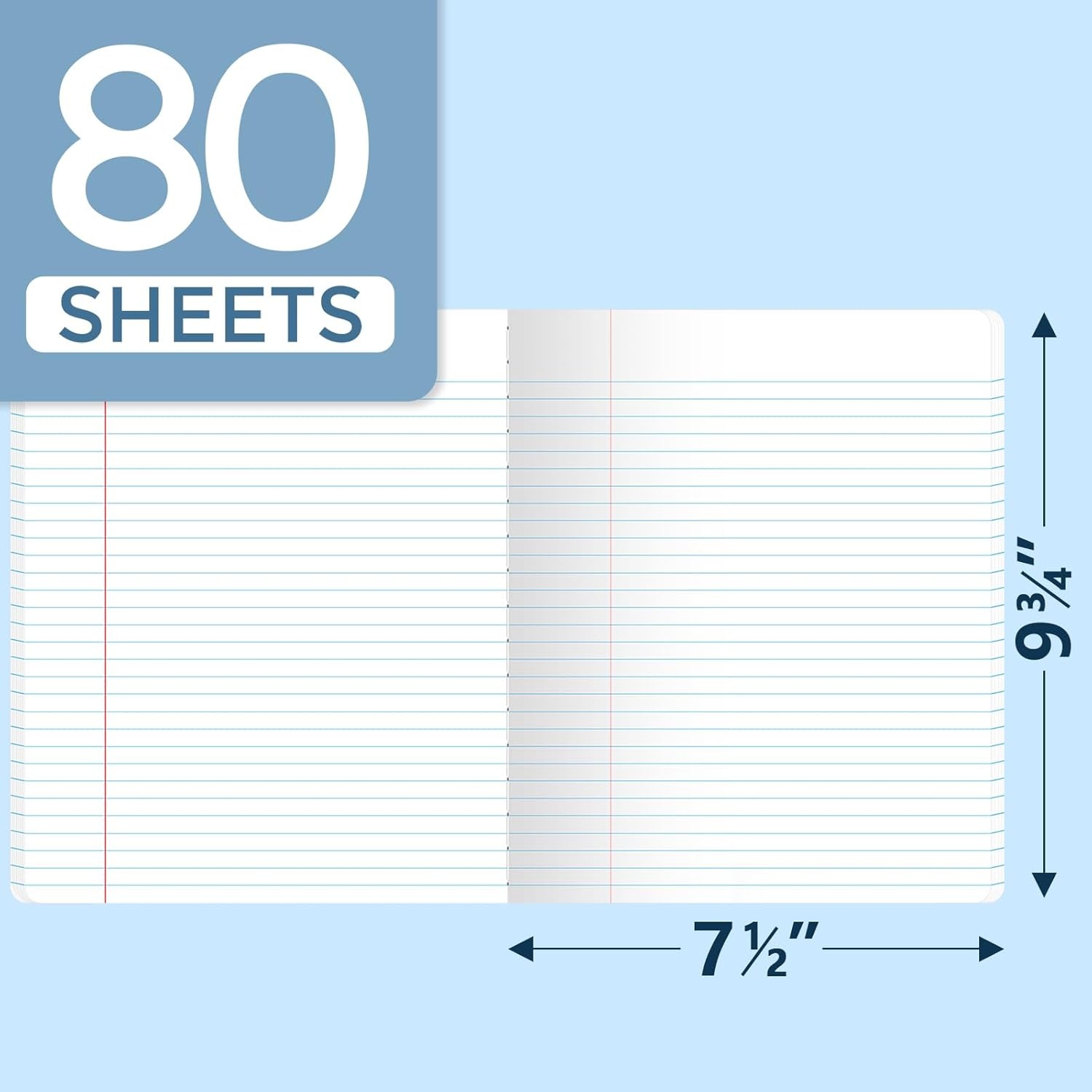 image:imageSUNEE Composition Notebook Wide Ruled Paper Home School Supplies for College Students amp K12 934 x 712 80 Sheets160 Pages BlackPastel5 Pack