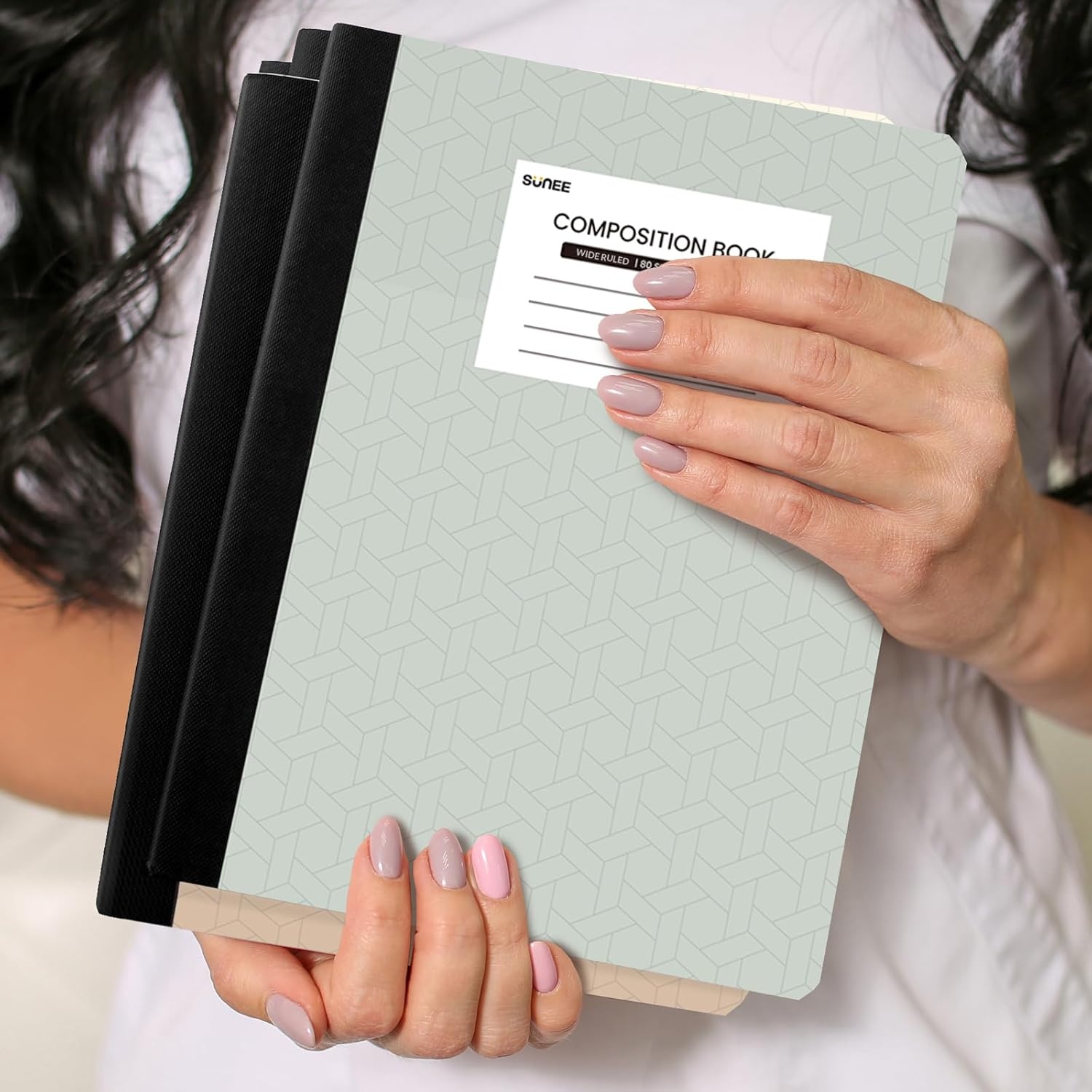 image:imageSUNEE Composition Notebooks College Ruled Paper 4 Pack Composition Book 9 34 x 7 12 80 Sheets160 Pages Assorted Colors School College amp Office SuppliesAesthetic