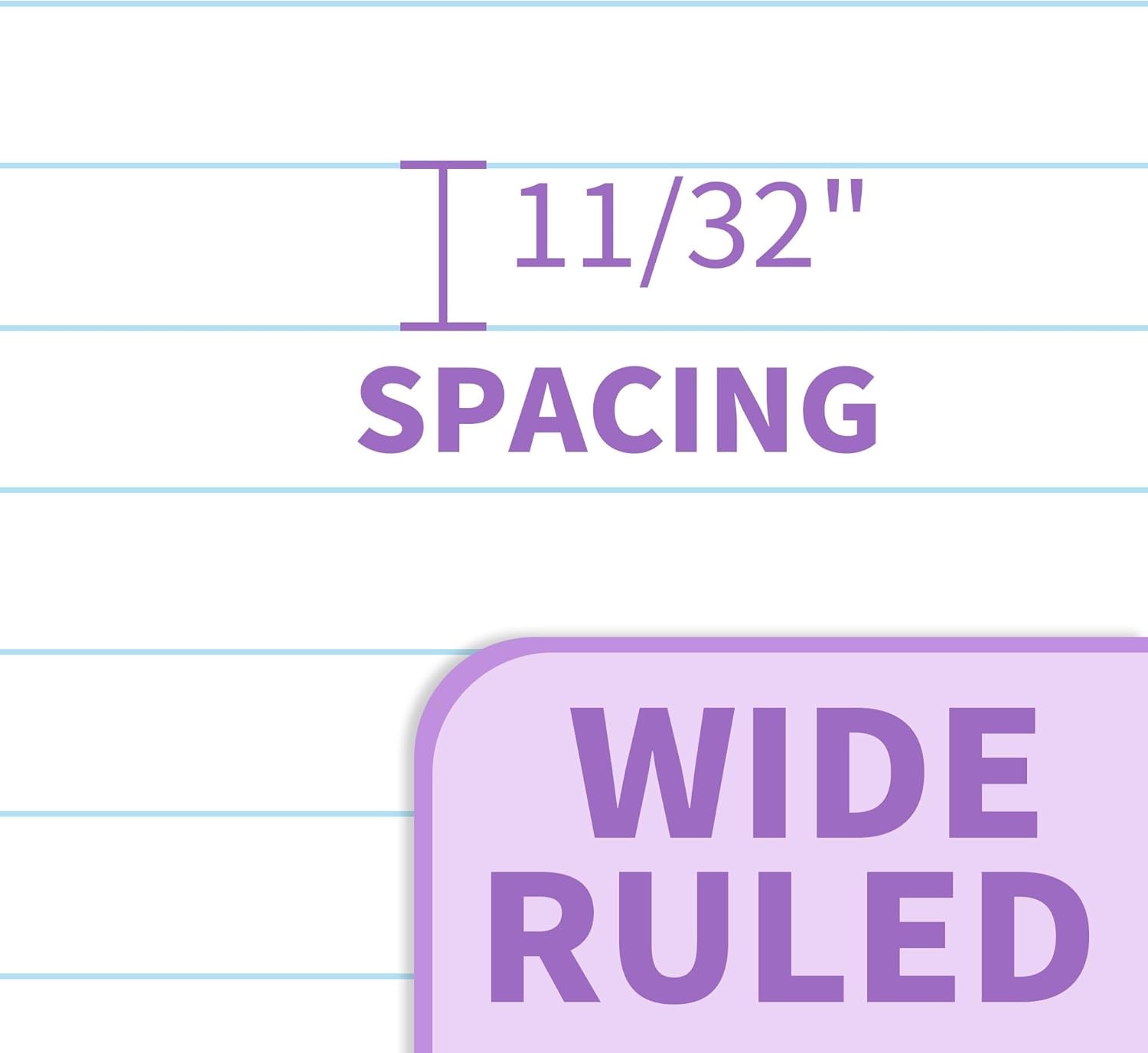 image:imageSUNEE Spiral Notebook 1Subject Wide Ruled Paper 8 x 1012 100 Sheets per Notebook 3Hole Punched Paper Water Resistant Cover Doublesided Pockets Spiral Lined Notebooks for School GreenPurple