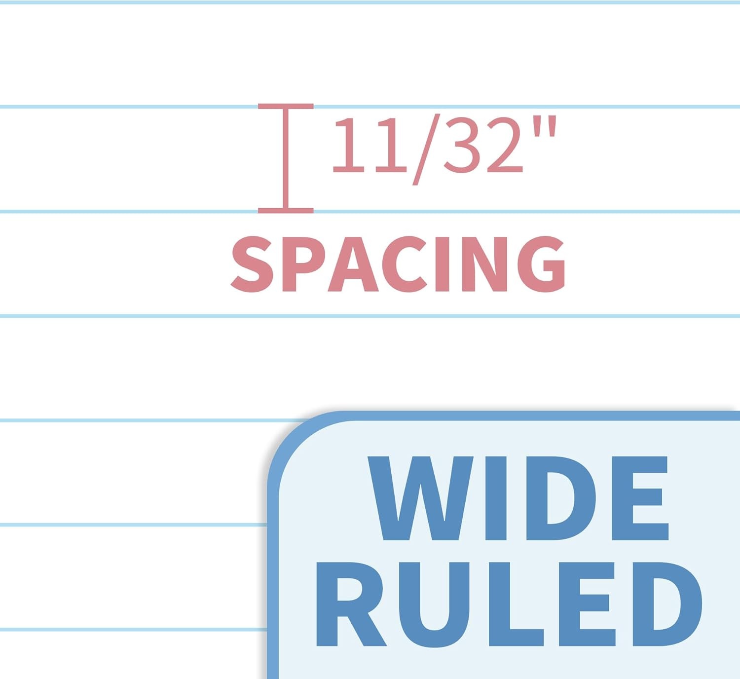 image:imageSUNEE Spiral Notebook 1Subject Wide Ruled Paper 8 x 1012 100 Sheets per Notebook 3Hole Punched Paper Water Resistant Cover Doublesided Pockets Spiral Lined Notebooks for School GreenGrey Blue
