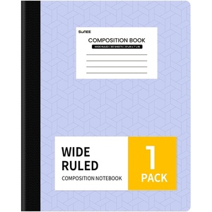 image:imageSUNEE Composition Notebook Wide Ruled Paper Home School Supplies for College Students amp K12 934 x 712 80 Sheets160 Pages BlackPurple