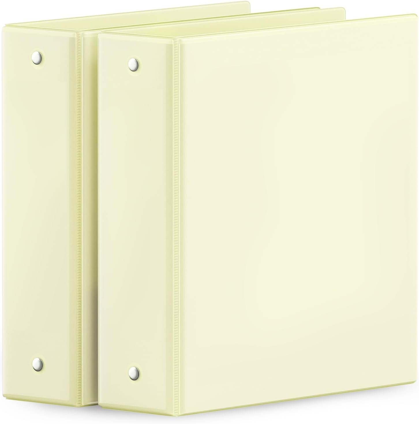 image:imageSUNEE 3 Ring Binder 15 Inch 2 Pack Clear View Binder Three Ring PVCFree Fit 85x11 Inches for School or Office Supplies YellowYellow