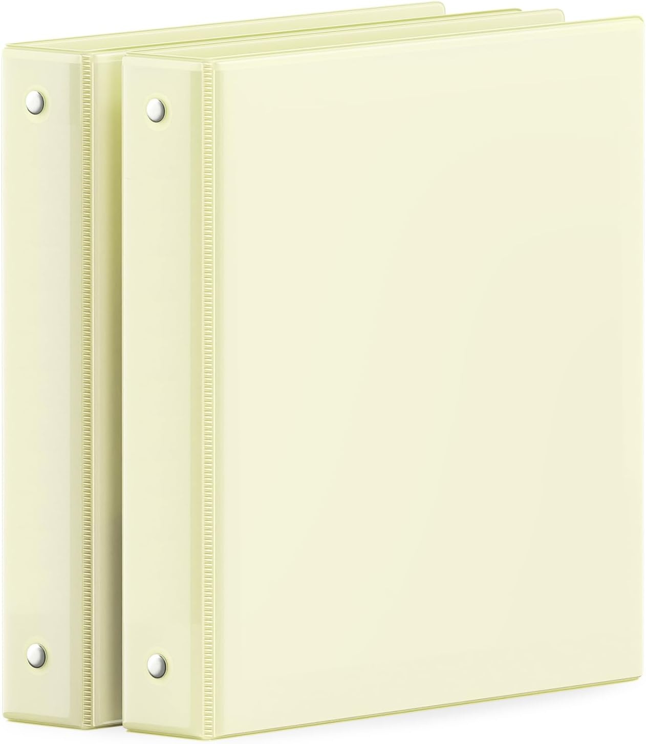 image:imageSUNEE 3 Ring Binder 15 Inch 2 Pack Clear View Binder Three Ring PVCFree Fit 85x11 Inches for School or Office Supplies YellowYellow