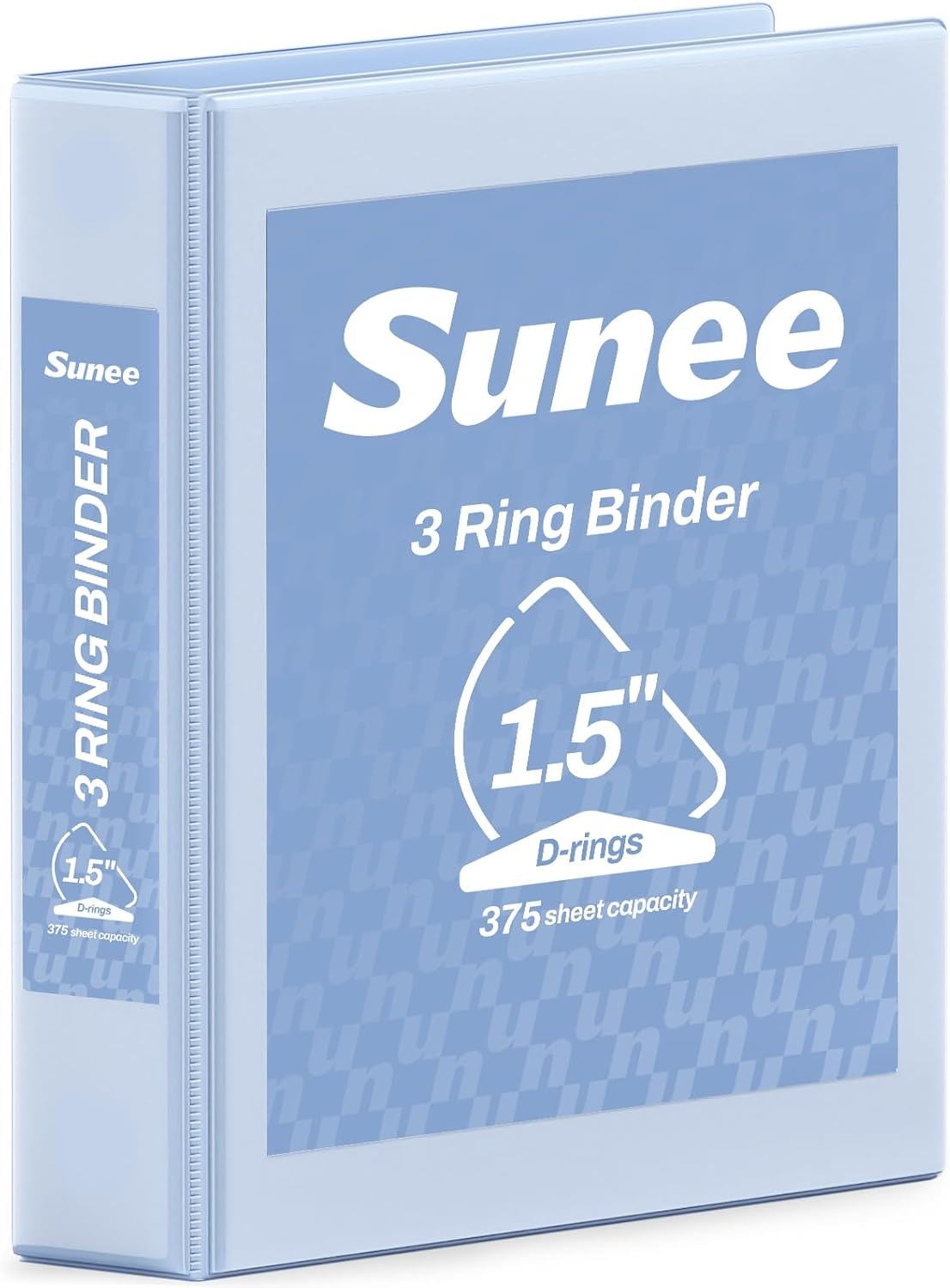 image:imageSUNEE 3 Ring Binder 2 Inch Clear View Binder Three Ring PVCFree Fit 85x11 Inches for School or Office Supplies Light Purple 2 PackHaze Blue
