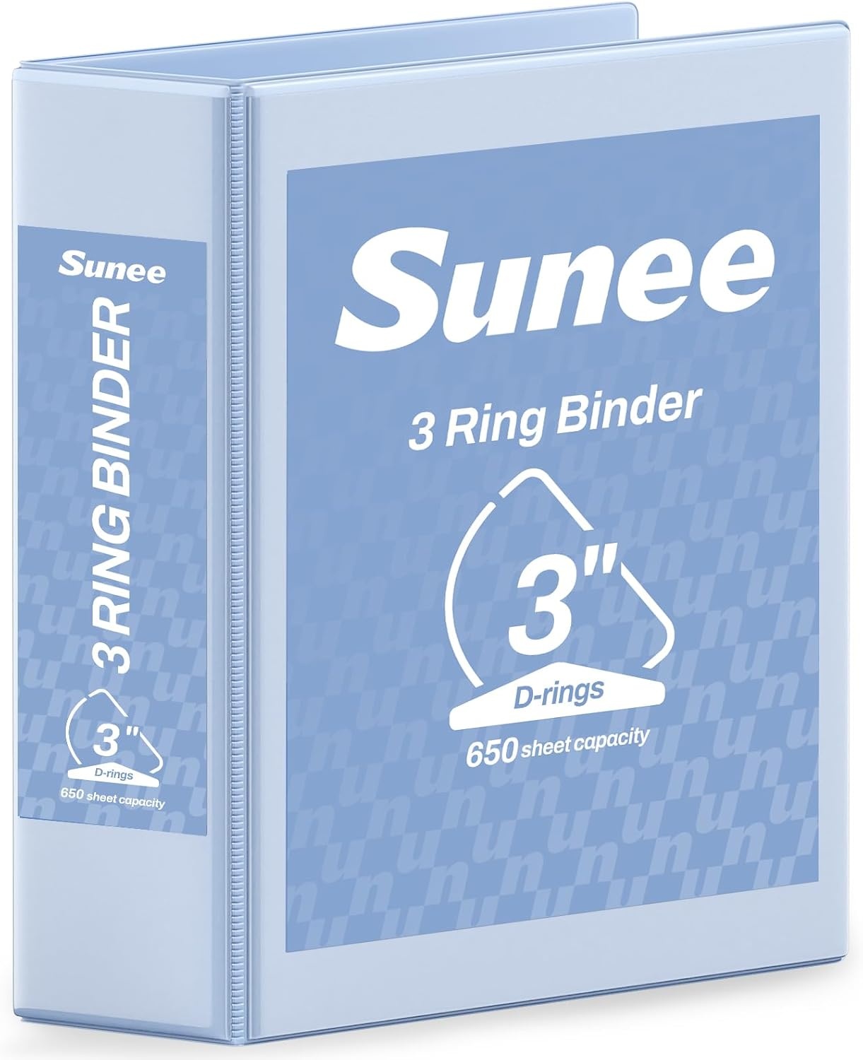 image:imageSUNEE 3 Ring Binder 2 Inch Clear View Binder Three Ring PVCFree Fit 85x11 Inches for School or Office Supplies Light Purple 2 PackHaze Blue