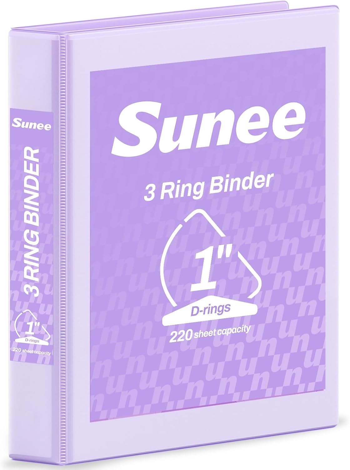 image:imageSUNEE 3 Ring Binder 2 Inch Clear View Binder Three Ring PVCFree Fit 85x11 Inches for School or Office Supplies Light Purple 2 PackLight Purple
