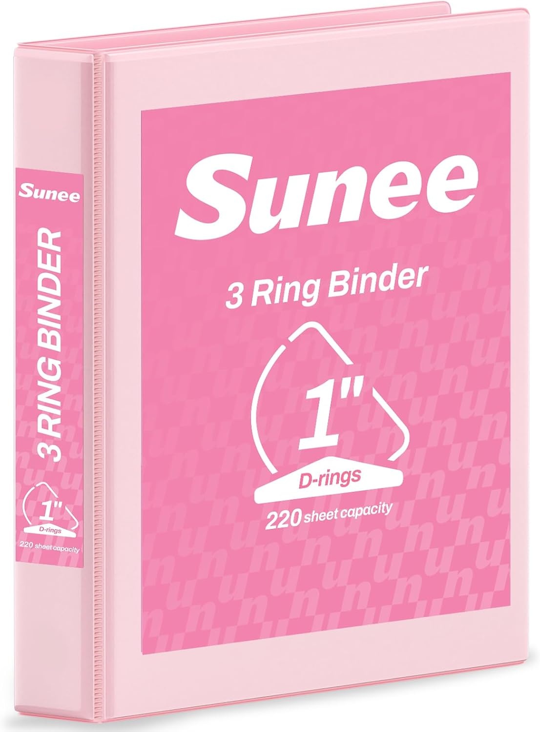 image:imageSUNEE 3 Ring Binder 2 Inch Clear View Binder Three Ring PVCFree Fit 85x11 Inches for School or Office Supplies Light Purple 2 PackPink
